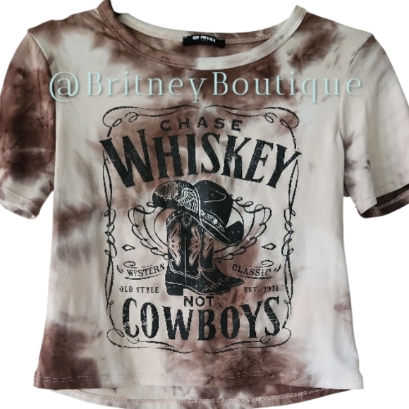G Mini Tops - G Mini | Chase Whiskey Not Cowboys 🥃🤠 Babydoll